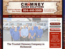 Tablet Screenshot of chimneysaversolutions.com